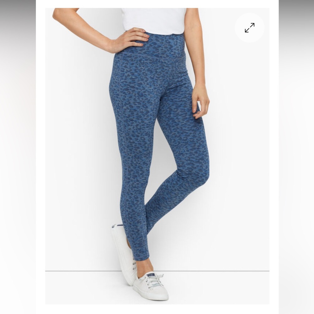 Talbots Blue Leggings with High Waist and Seamless Design, X - Picture 1 of 9